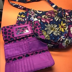 Vera Bradley purse and wallet set